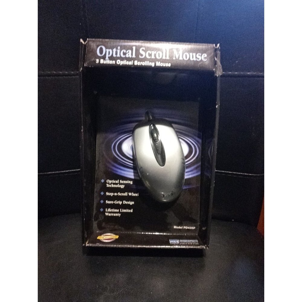 Micro Innovations 3 Button Optical Scroll Mouse Model PD435P PS/2 Compatible NEW - Picture 5 of 13